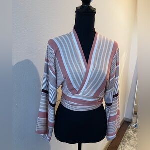 Blue Life Wrap Top size XS